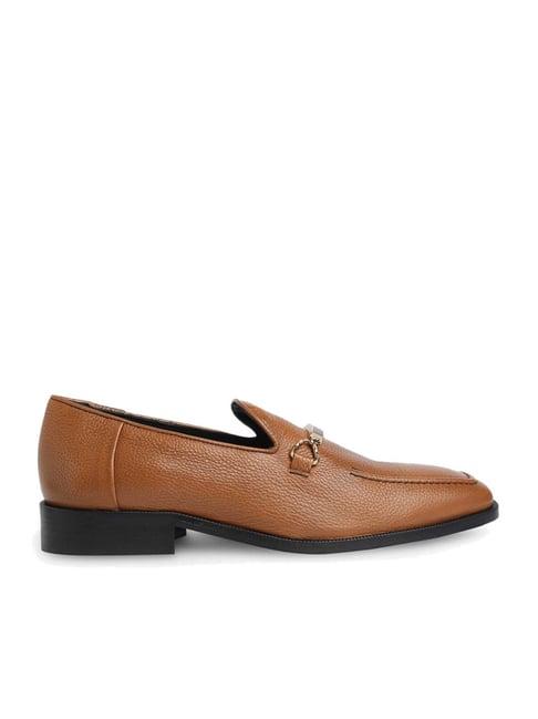 aldo men's brown formal loafers