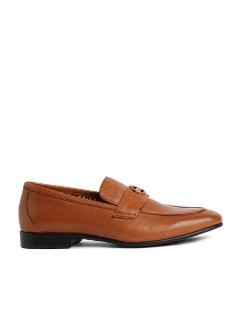 aldo men's brown formal loafers