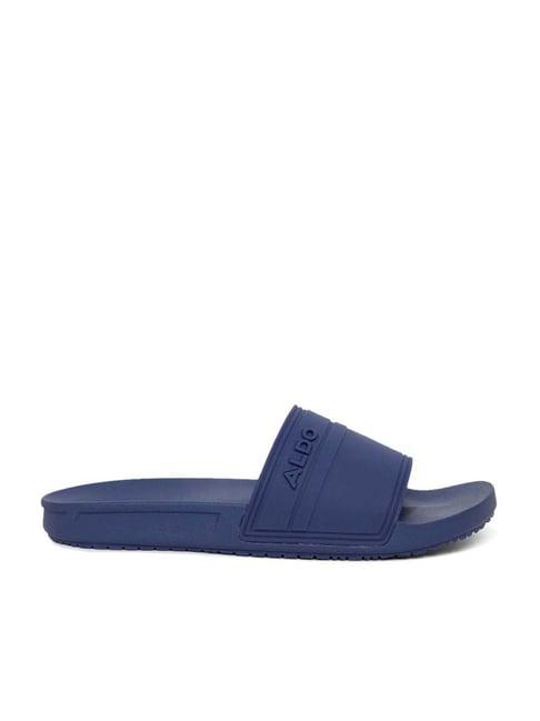 aldo men's collegiate navy casual slides