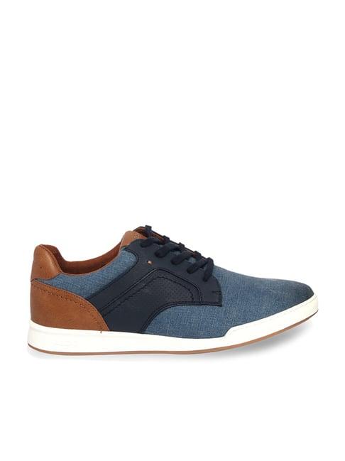 aldo men's denim blue casual sneakers