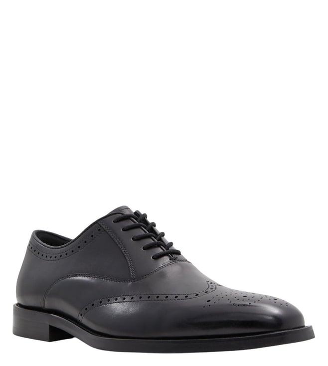 aldo men's donald black dress brogue shoes