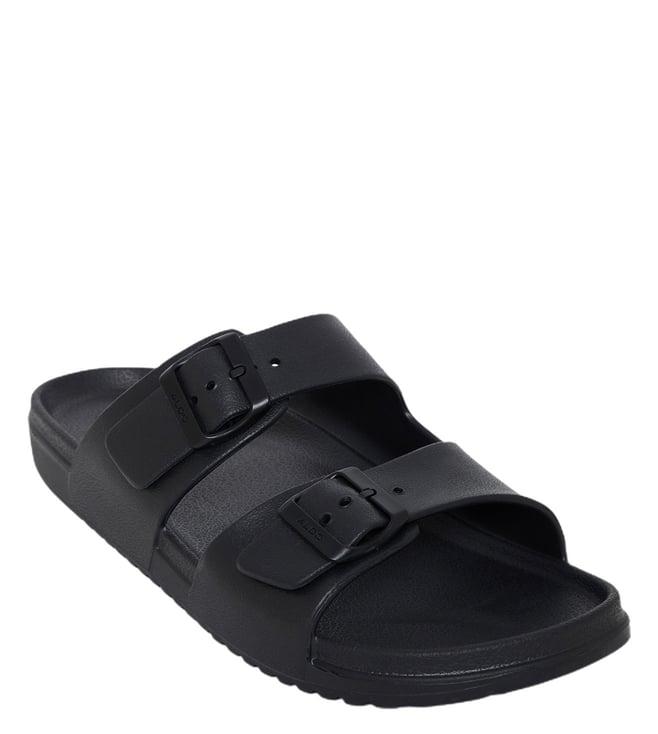 aldo men's hideo001 black slide sandals