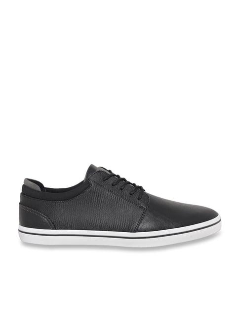 aldo men's jet black casual sneakers