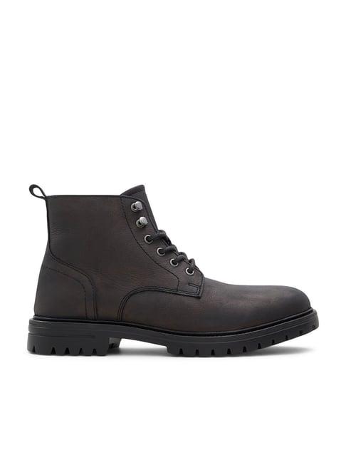 aldo men's laured black derby boots