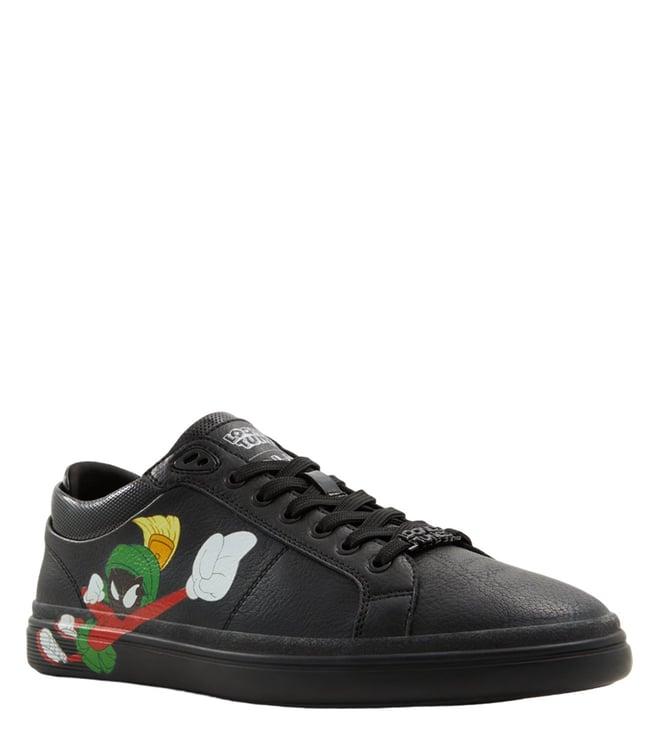 aldo men's ltlowtopspec black printed sneakers