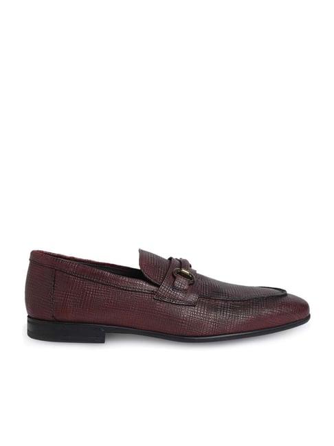 aldo men's maroon formal loafers