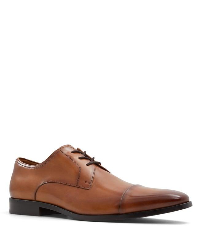 aldo men's mulligan220 cognac derby shoes