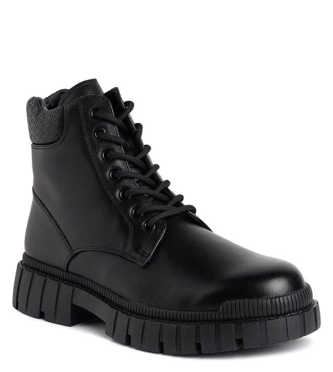 aldo men's newfield009 lace-up black boots