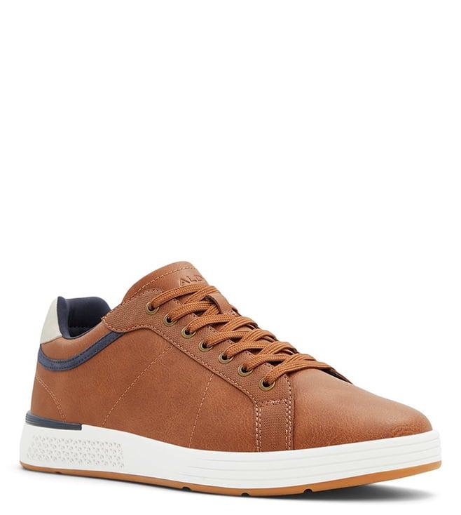 aldo men's polyspec220 cognac sneakers