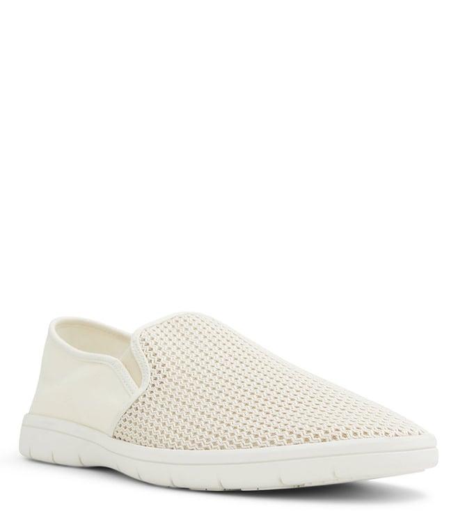 aldo men's sardof off white slip on sneakers