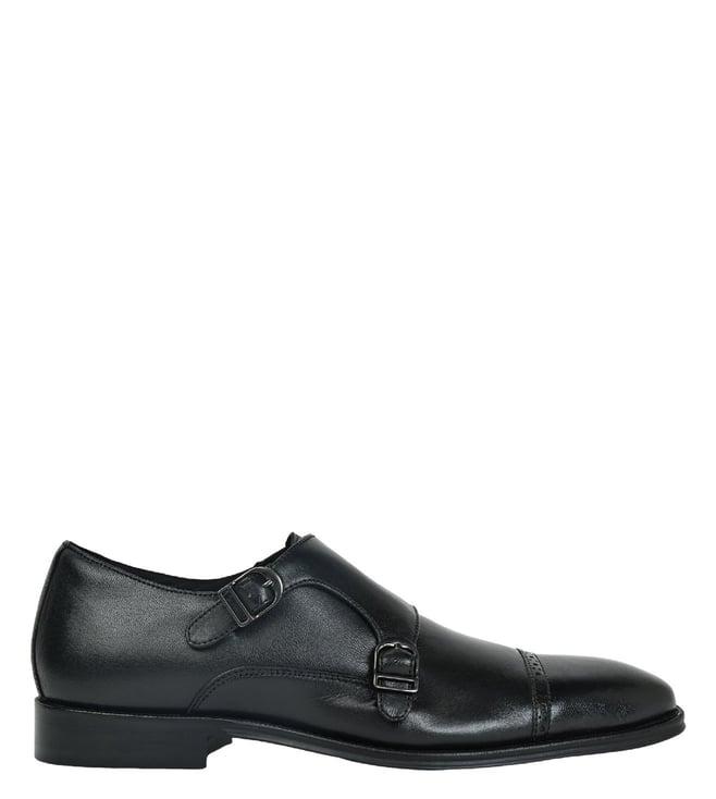 aldo men's standen001 black monk strap shoes