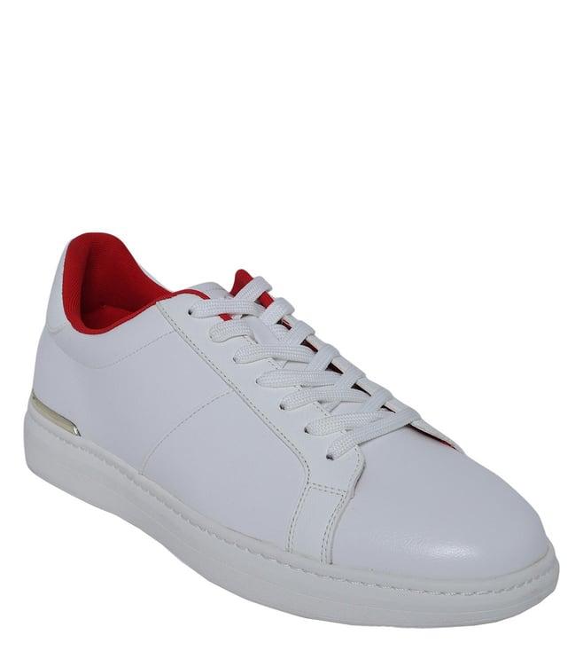 aldo men's synthetic white sneakers