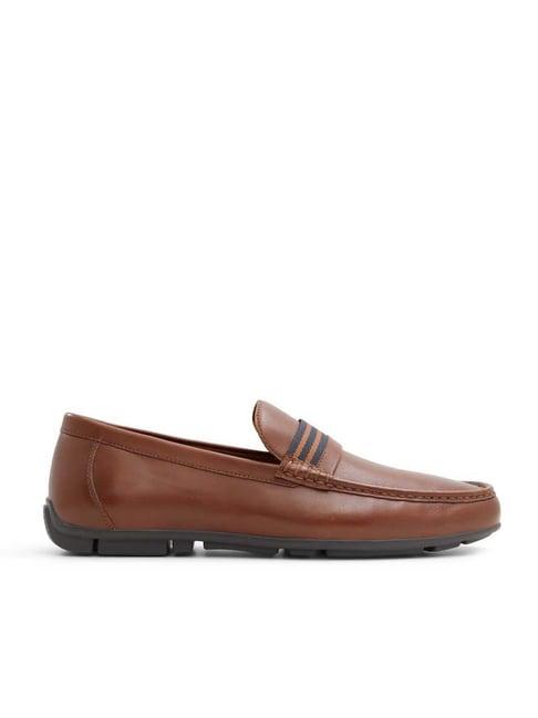 aldo men's tan casual loafers