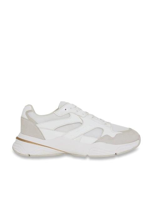 aldo men's white running shoes