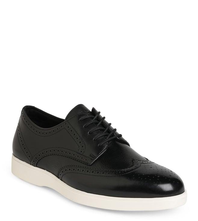 aldo men's wiser001 black lace-up brogue shoes