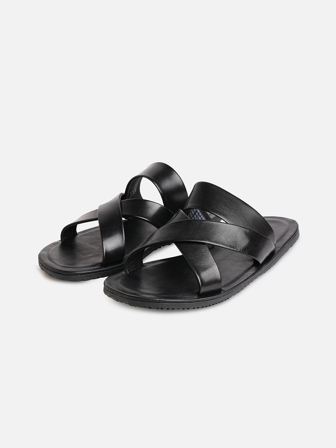 aldo men leather slip-on comfort sandals