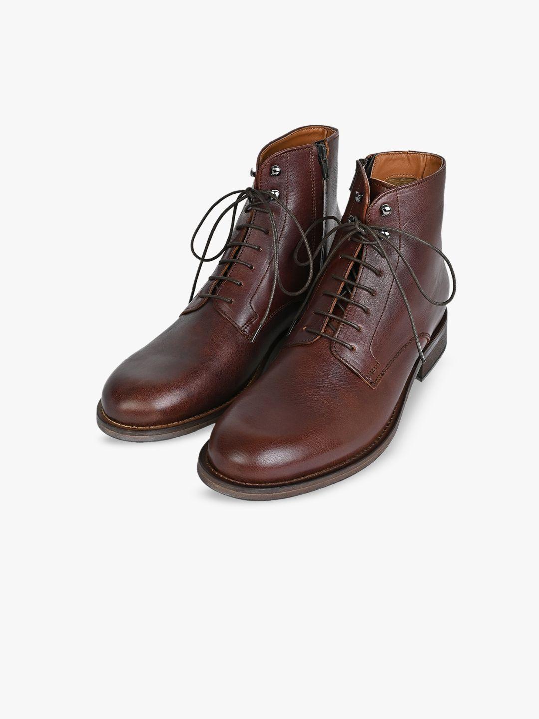 aldo men mid rise leather regular boots