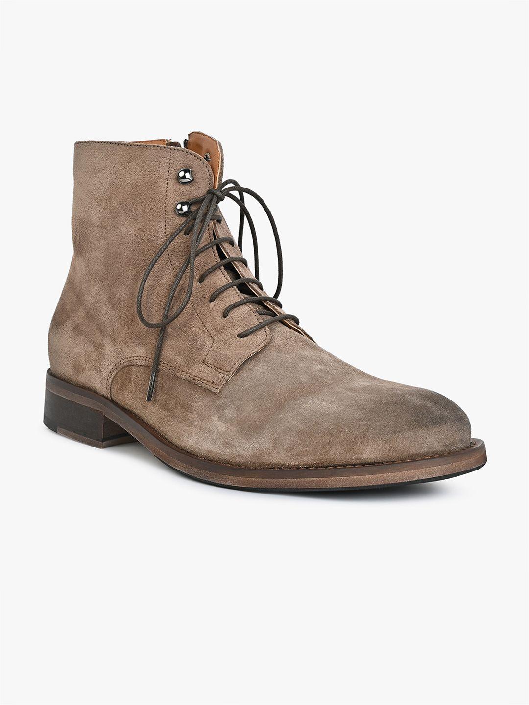 aldo men mid top leather regular boots