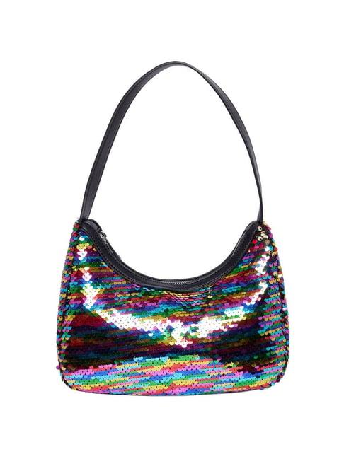 aldo multicolor embellished medium hobo shoulder bag