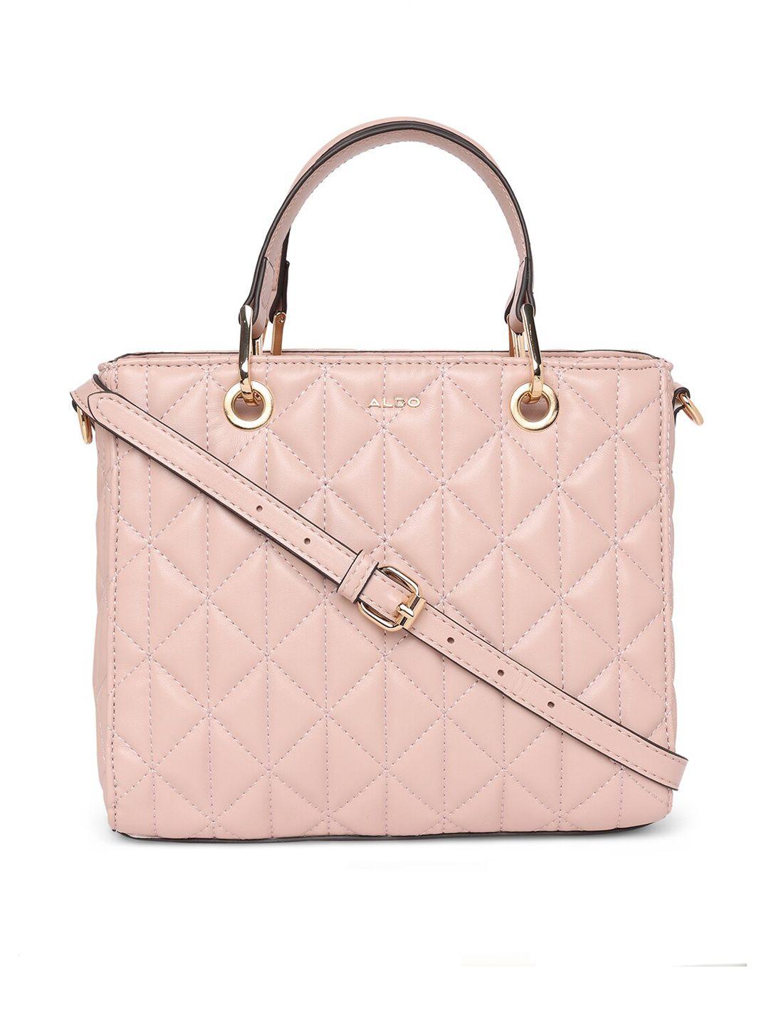 aldo structured handheld bag with quilted