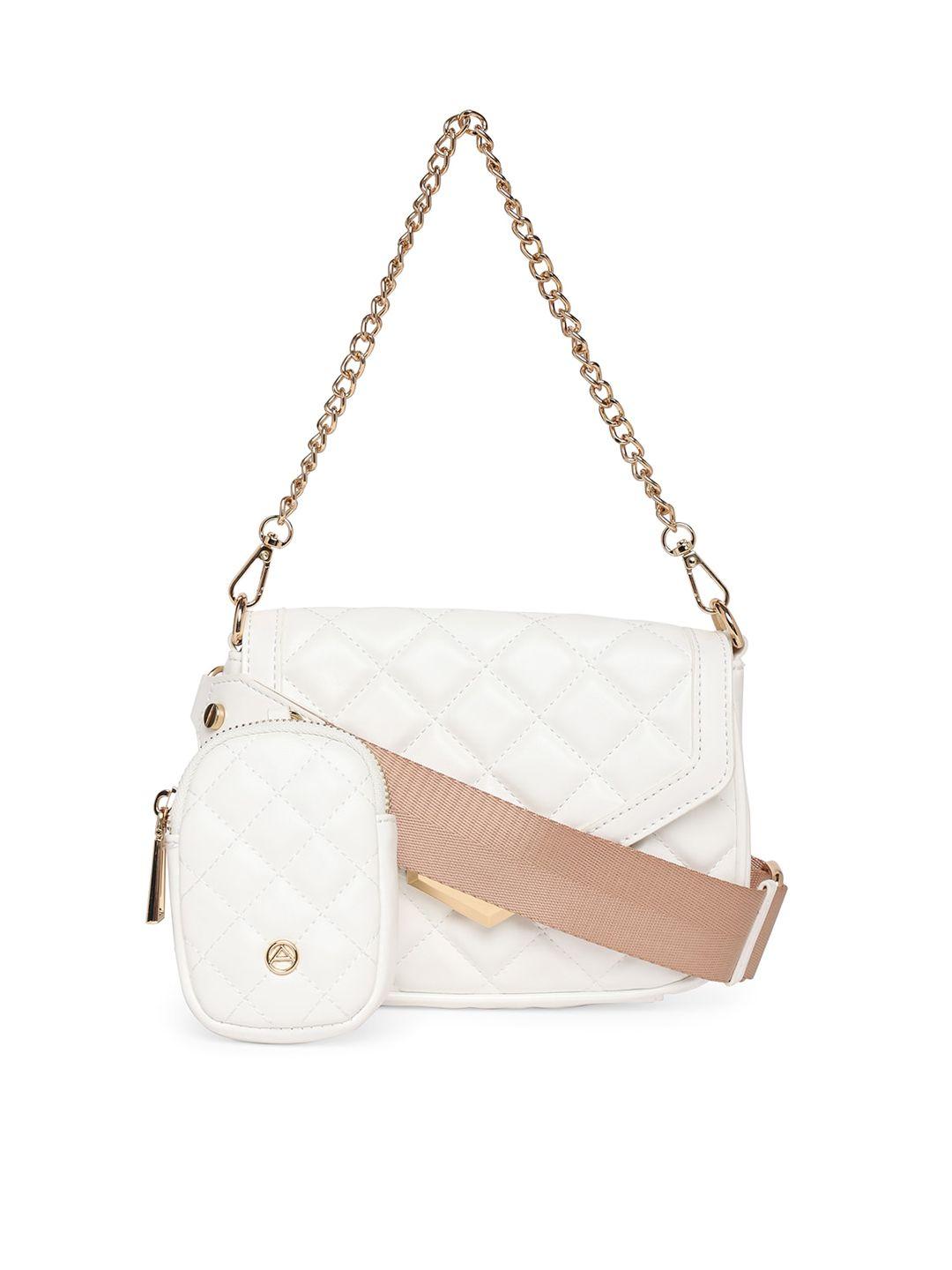 aldo structured sling bag with quilted