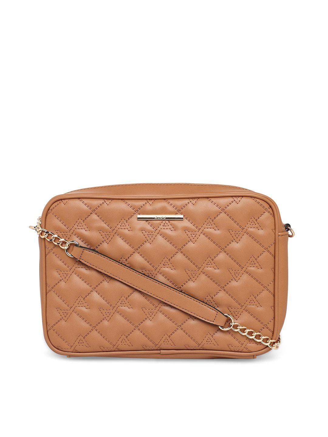 aldo textured quilted structured sling bag