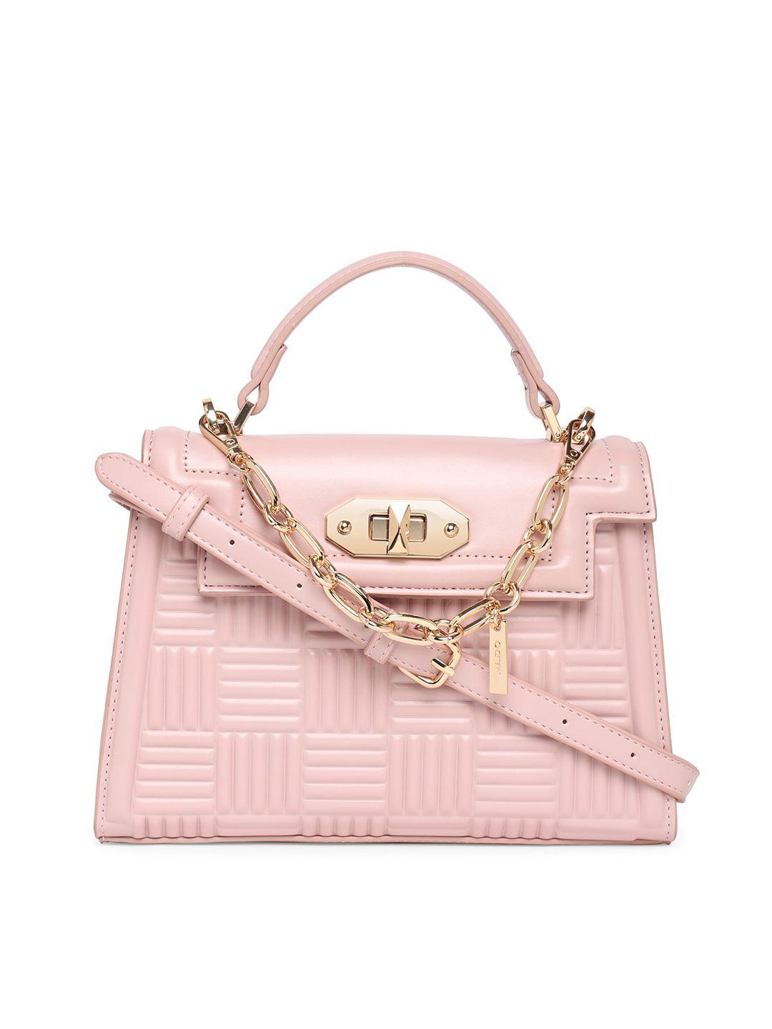 aldo textured structured satchel bag