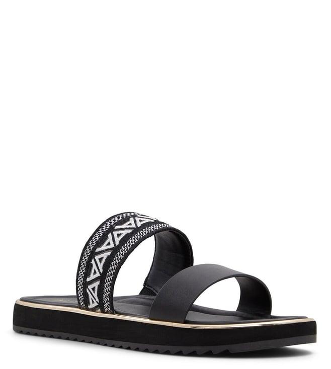 aldo women's alonya black slide sandals