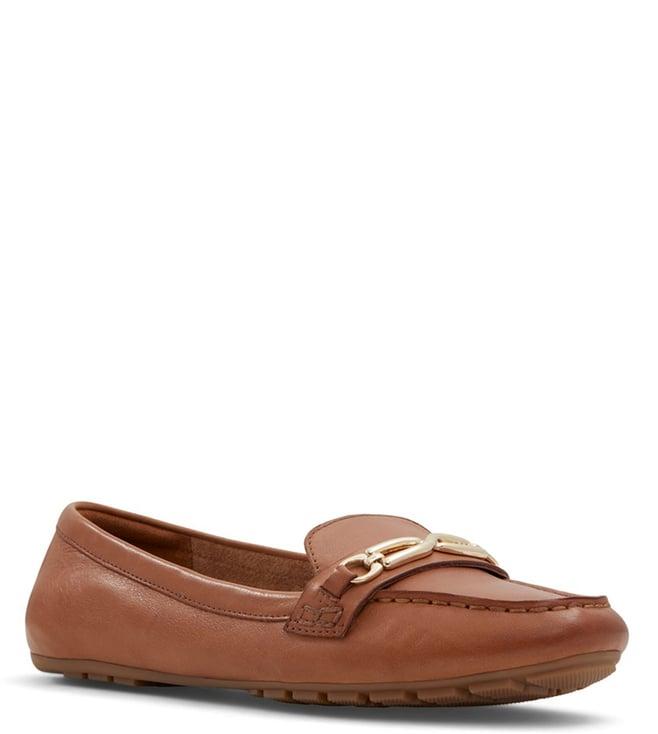 aldo women's bagdish brown loafers