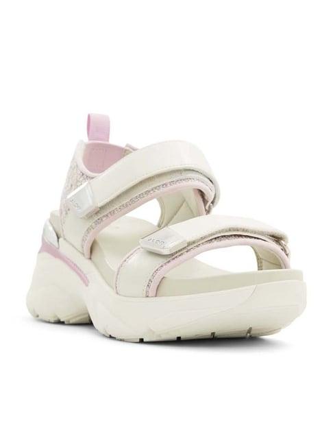 aldo women's colbie off white floater sandals