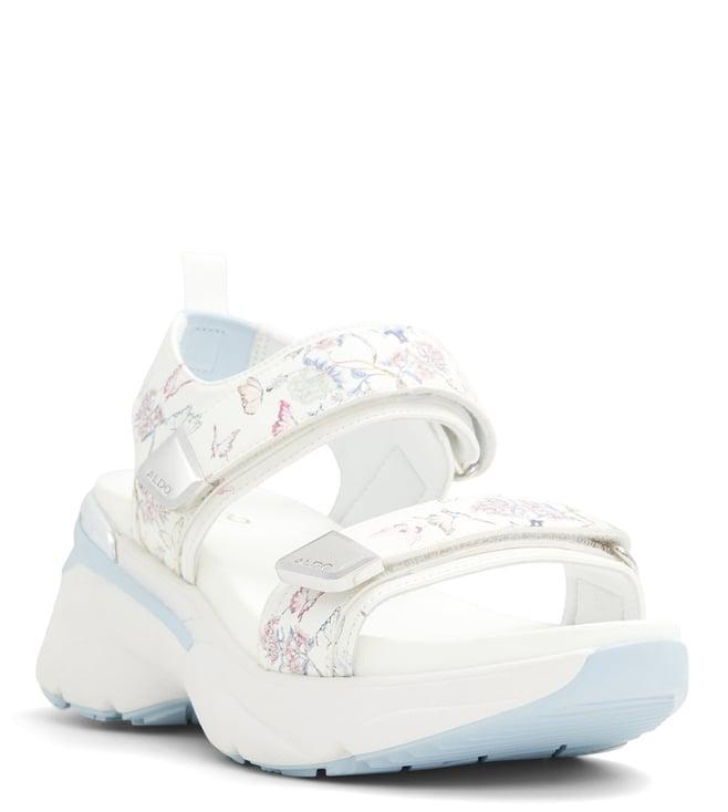 aldo women's colbie white floater sandals