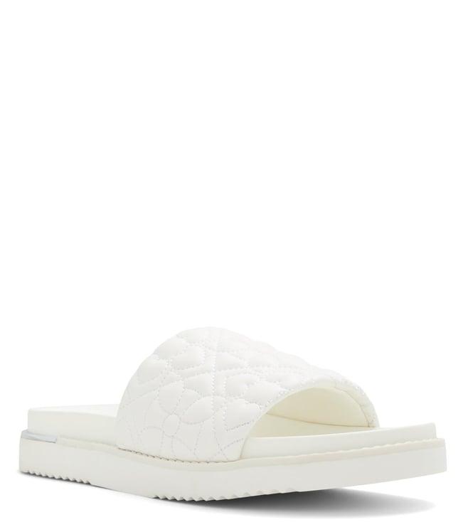 aldo women's dally white slide sandals