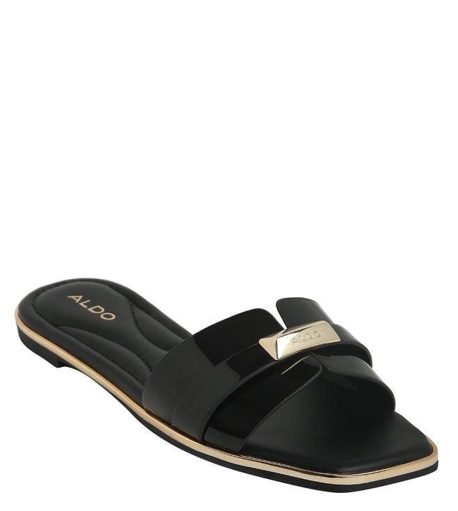 aldo women's darine001 black slide sandals