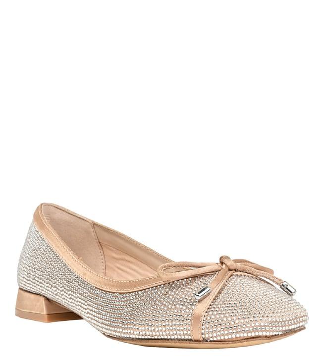 aldo women's gibbsi270 bone embelished ballerinas