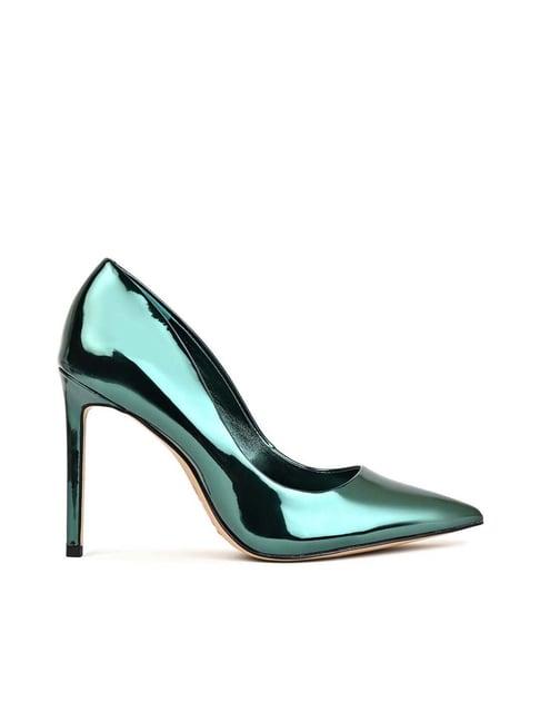 aldo women's green stiletto pumps