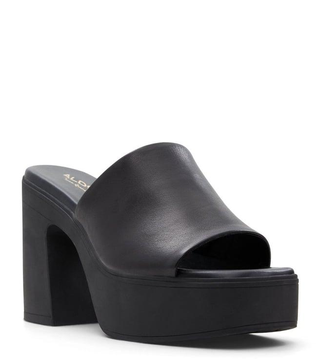 aldo women's maysee black slide sandals