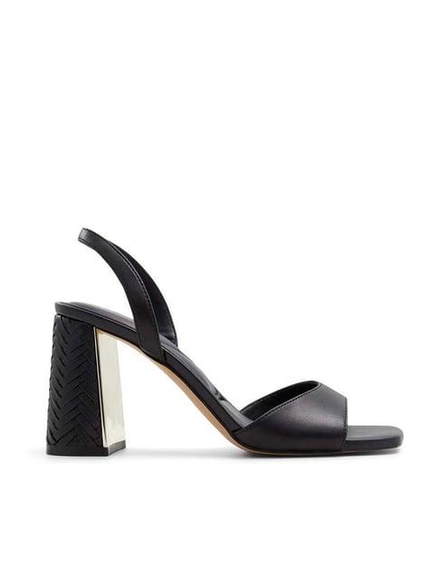 aldo women's mirale black sling back sandals