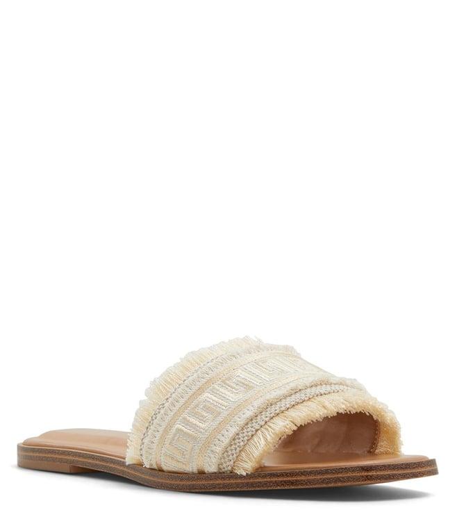 aldo women's nalani gold slide sandals