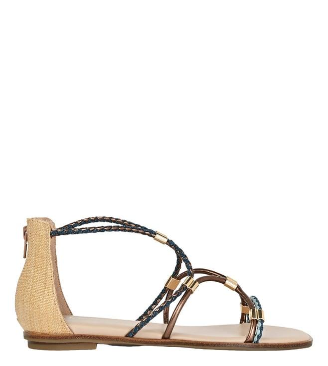 aldo women's oceriwenflex400 blue cross strap sandals