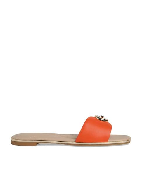 aldo women's orange casual sandals