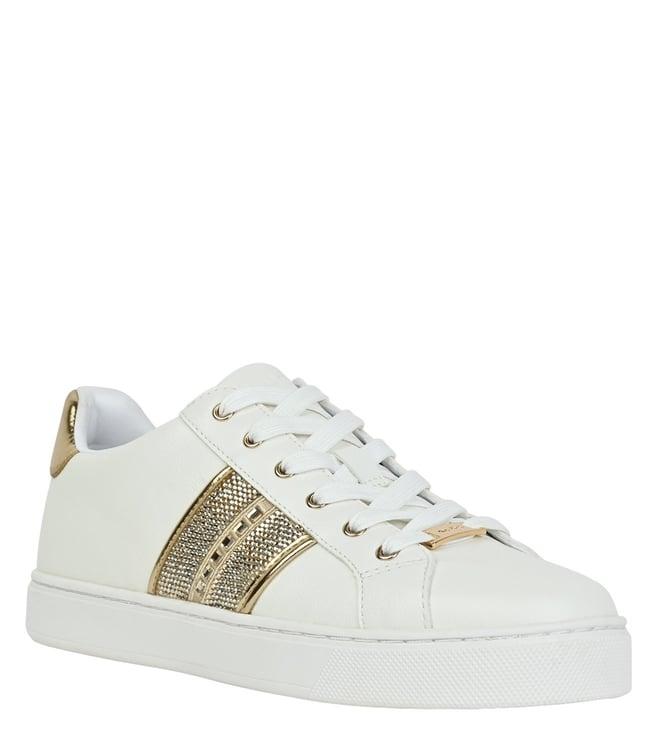 aldo women's palazzi711 gold sneakers