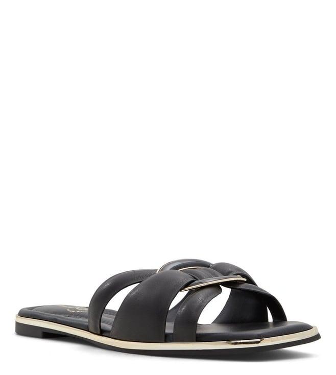 aldo women's yeseniaa black slide sandals