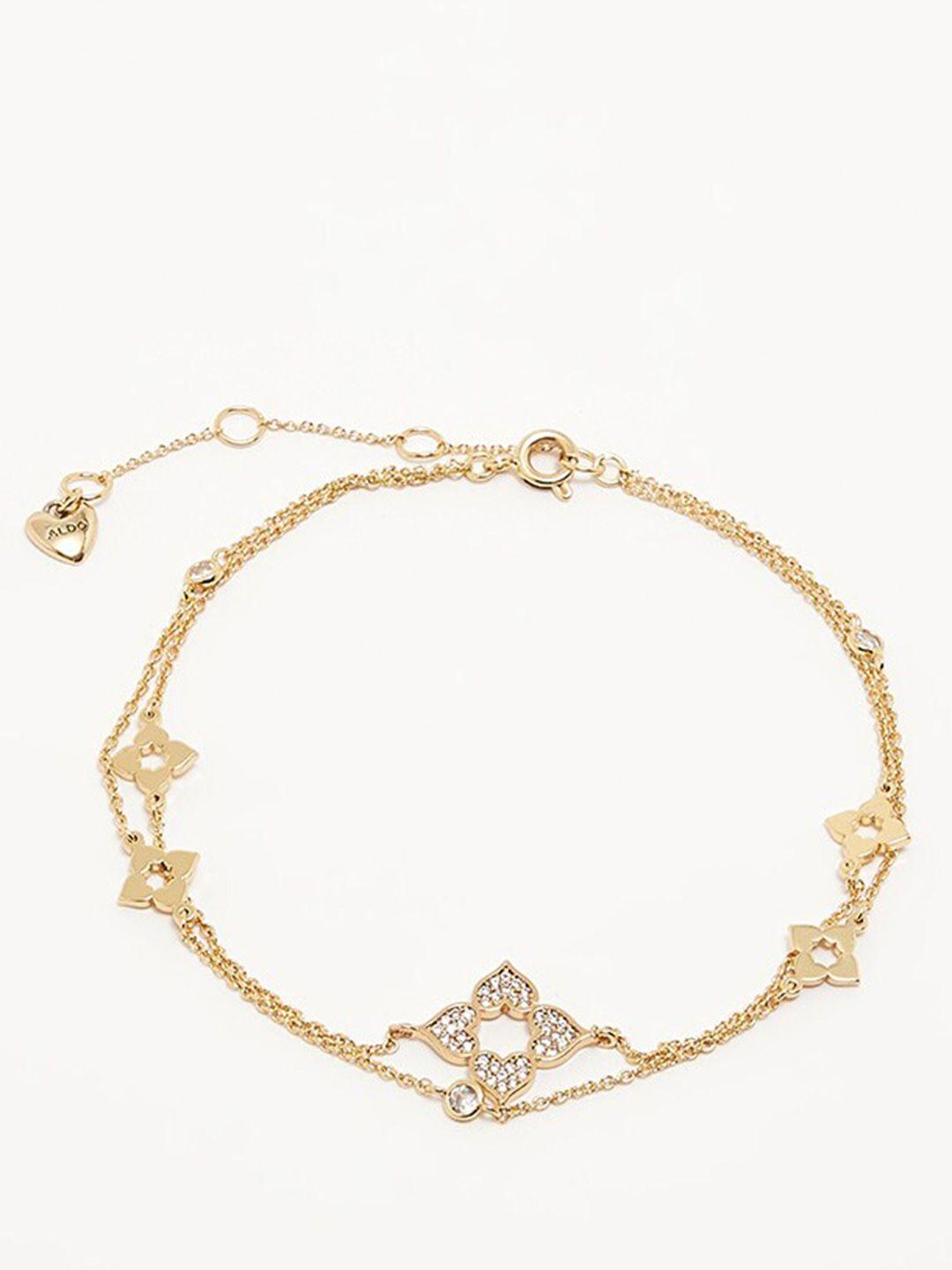 aldo women brass gold-plated bracelet