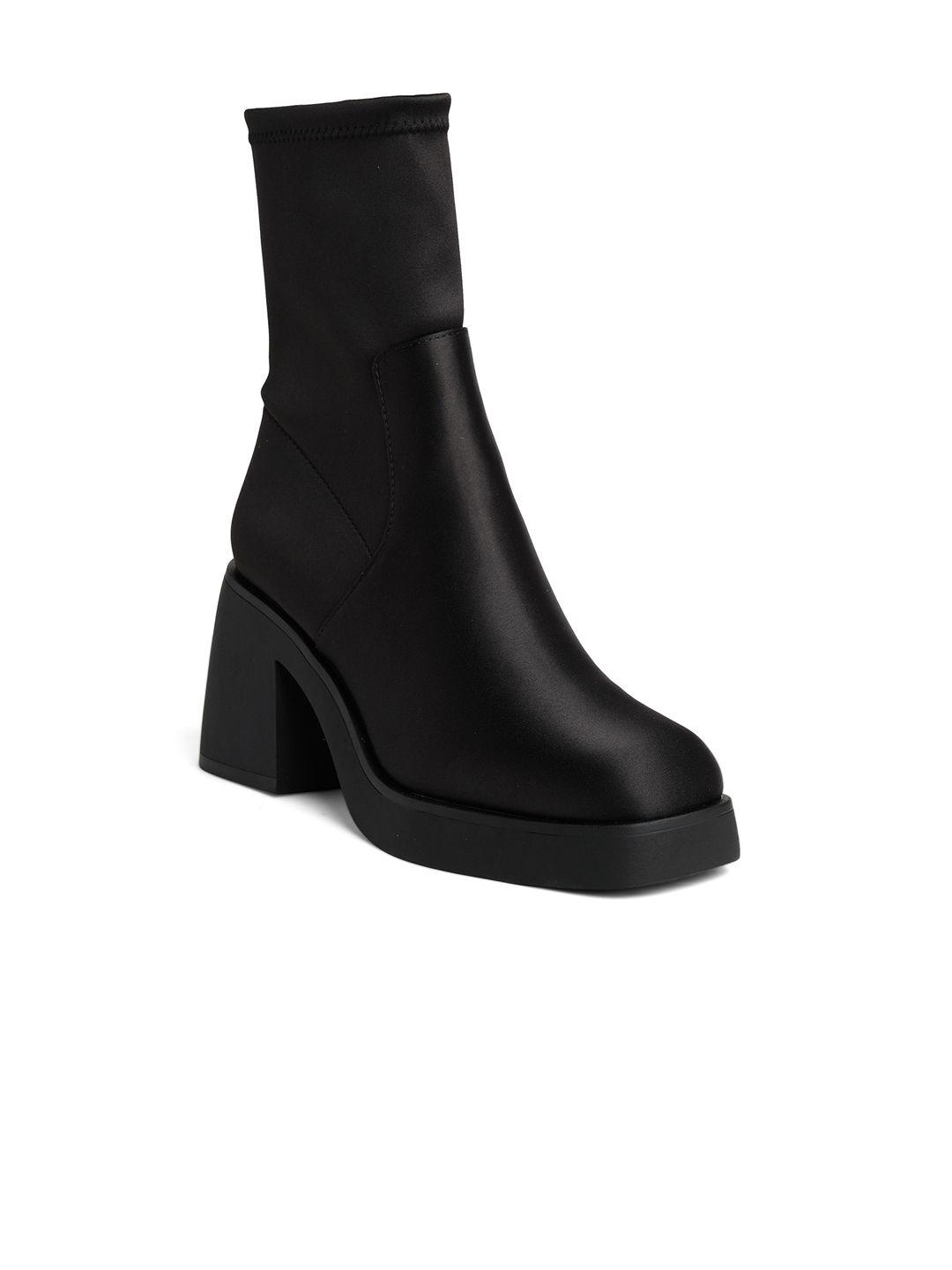 aldo women heeled mid-top chunky boots