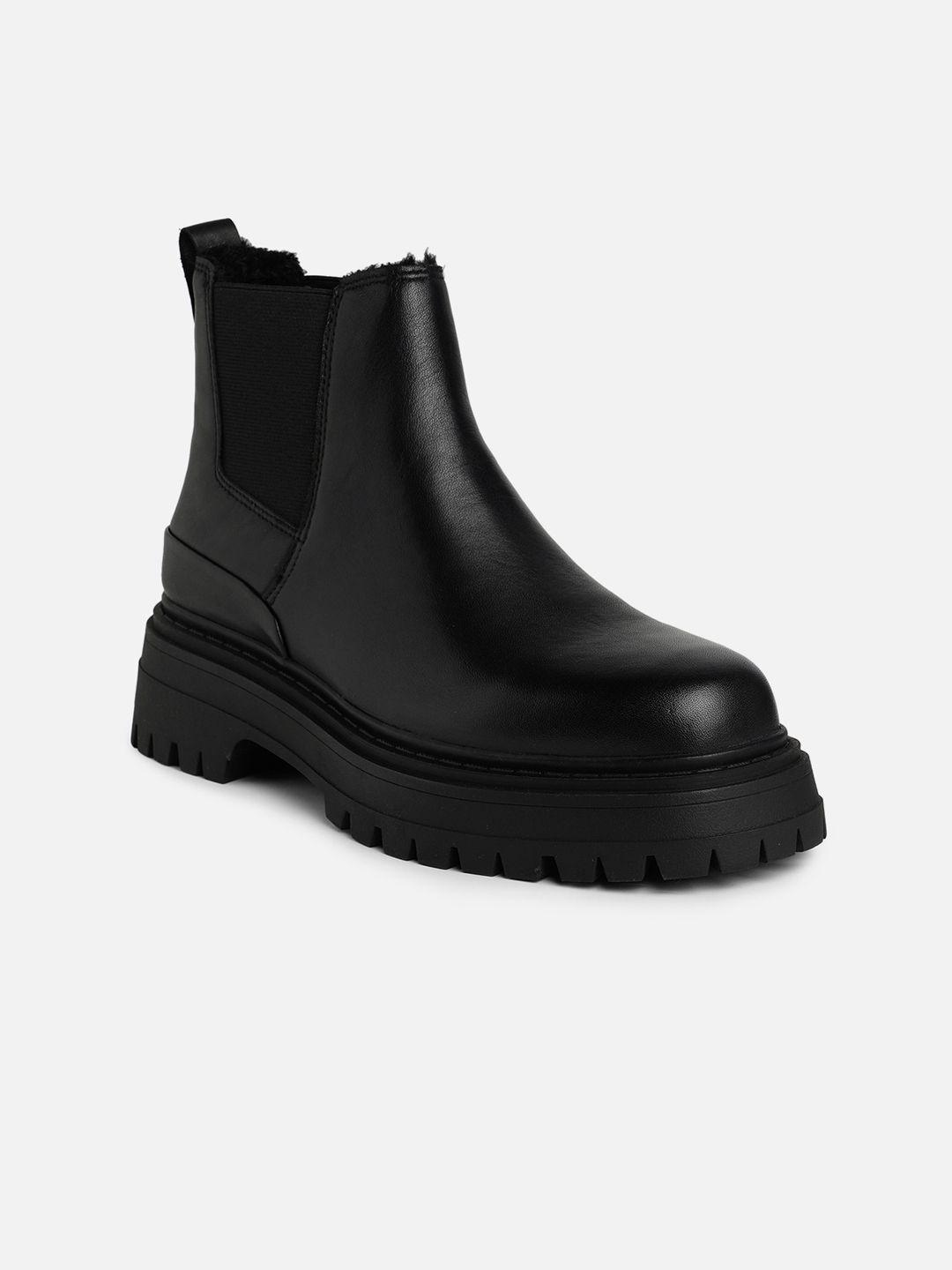 aldo women mid-top leather chelsea boots