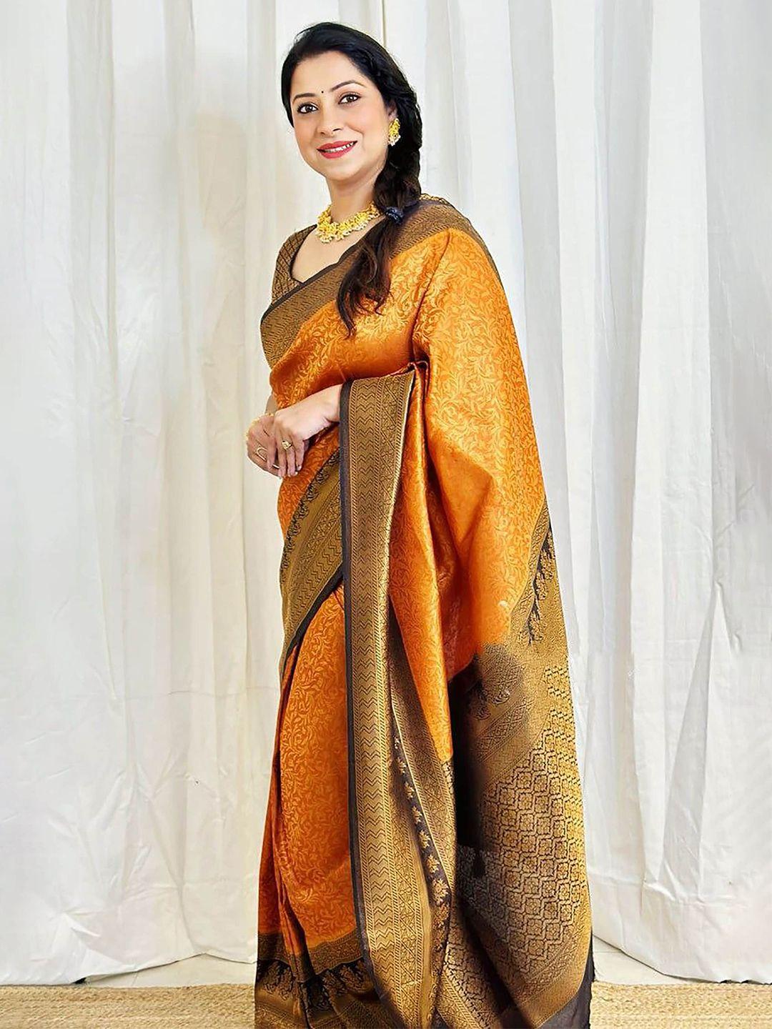 aldwych woven design zari ethnic motifs designer banarasi saree