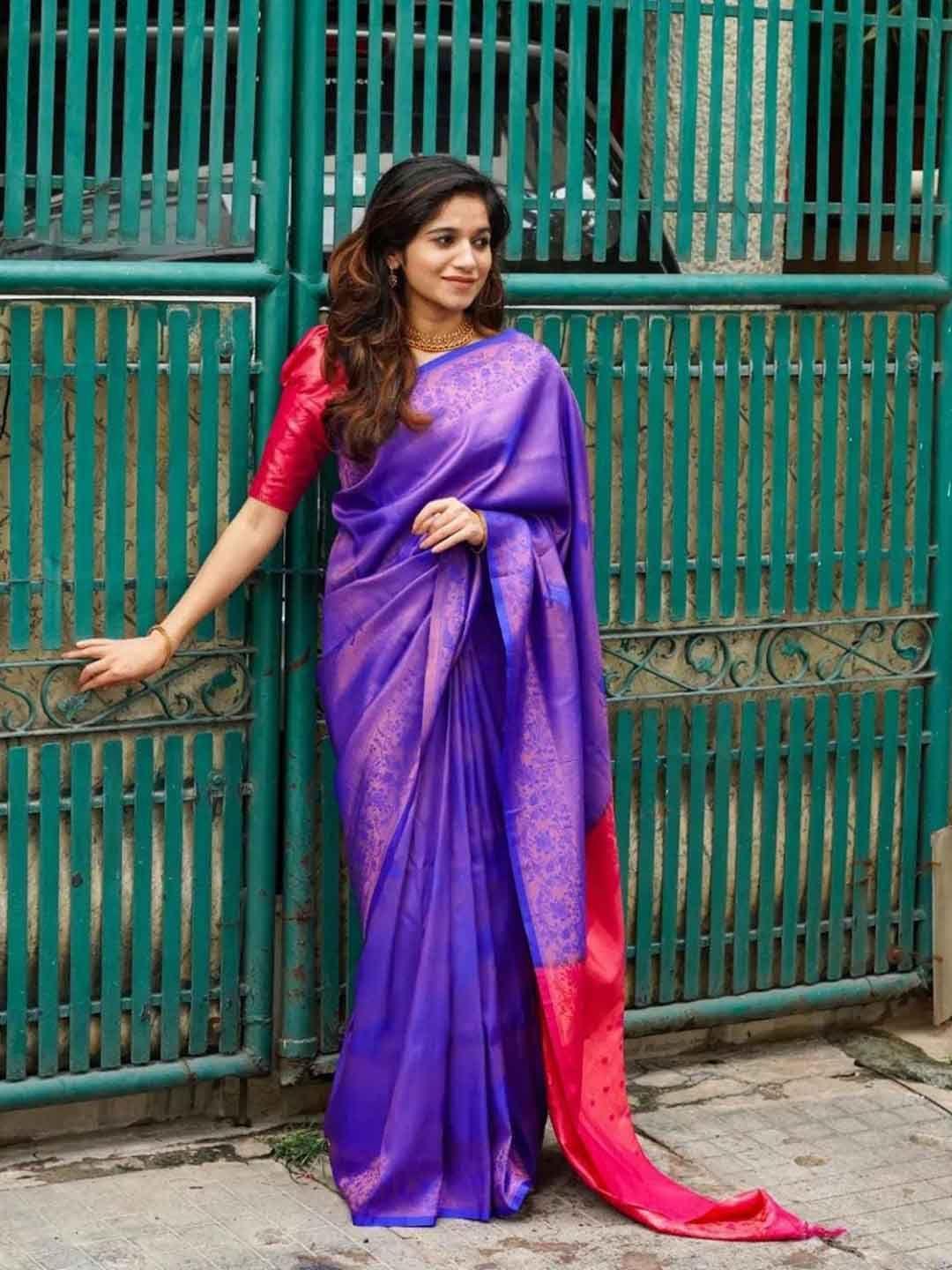 aldwych woven design ethnic motifs zari designer banarasi saree