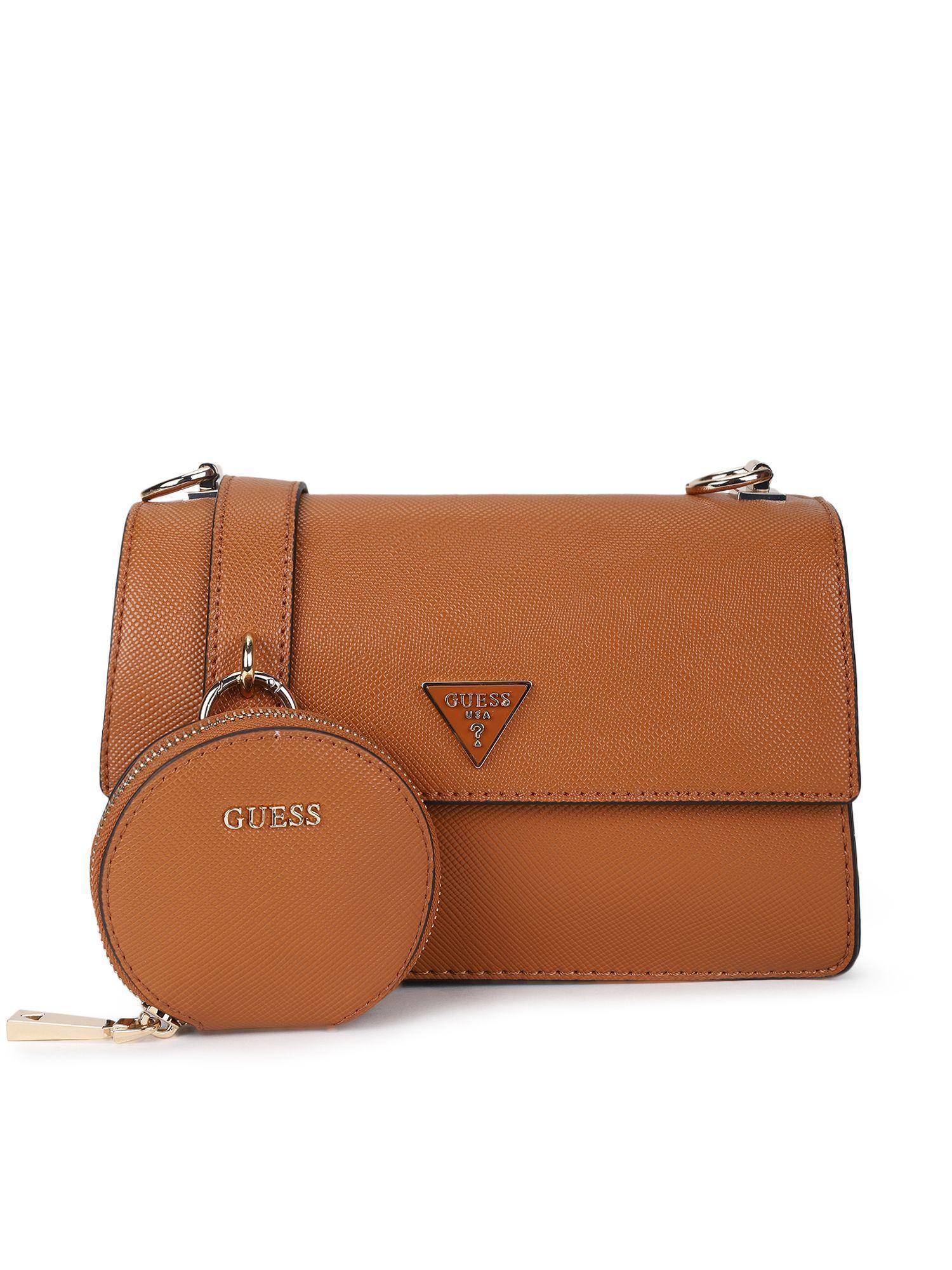 alexie crossbody flap light cognac handbags