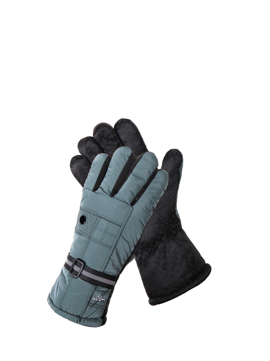alexvyan men snow & wind proof protective riding gloves