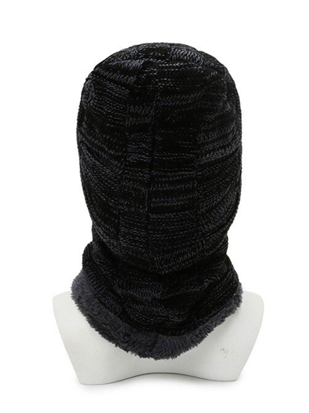 alexvyan men wind proof wool thermal cap & scarf